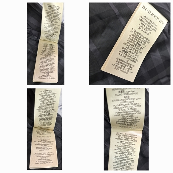 NWT Burberry Abbeydale Winter Jacket Parka Duck Down Blue Fox Fur Hoodie 4 US - Picture 5 of 16